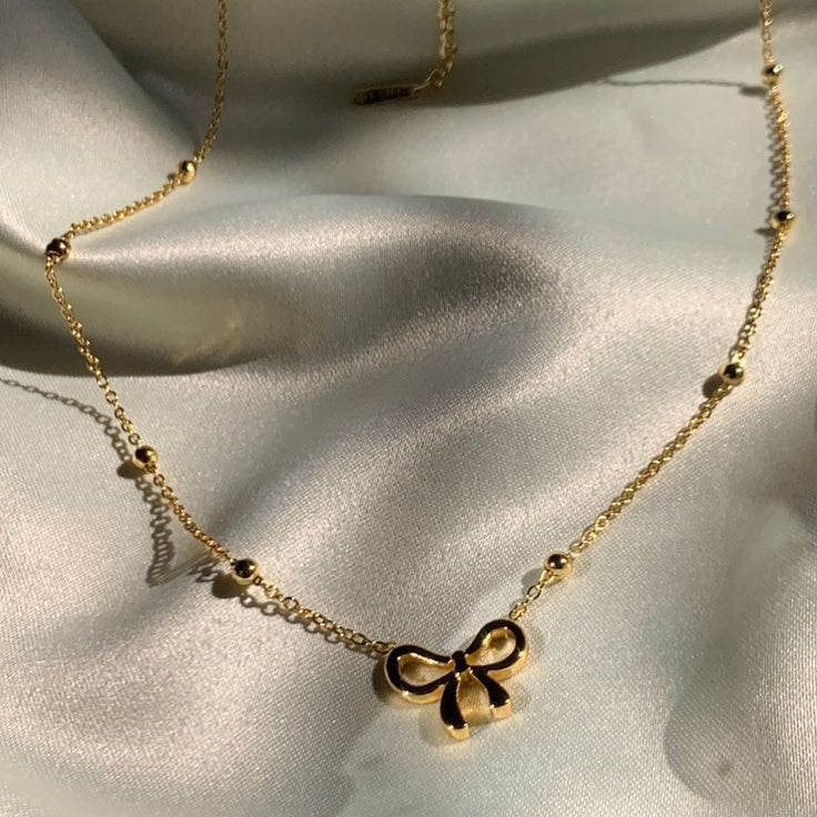 Bow Charm Necklace
