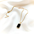 Rectangular Black Pendant
